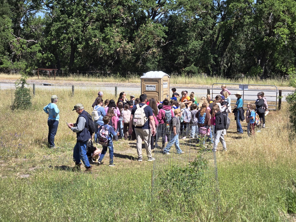 San Benito student getting ready to walk back to school